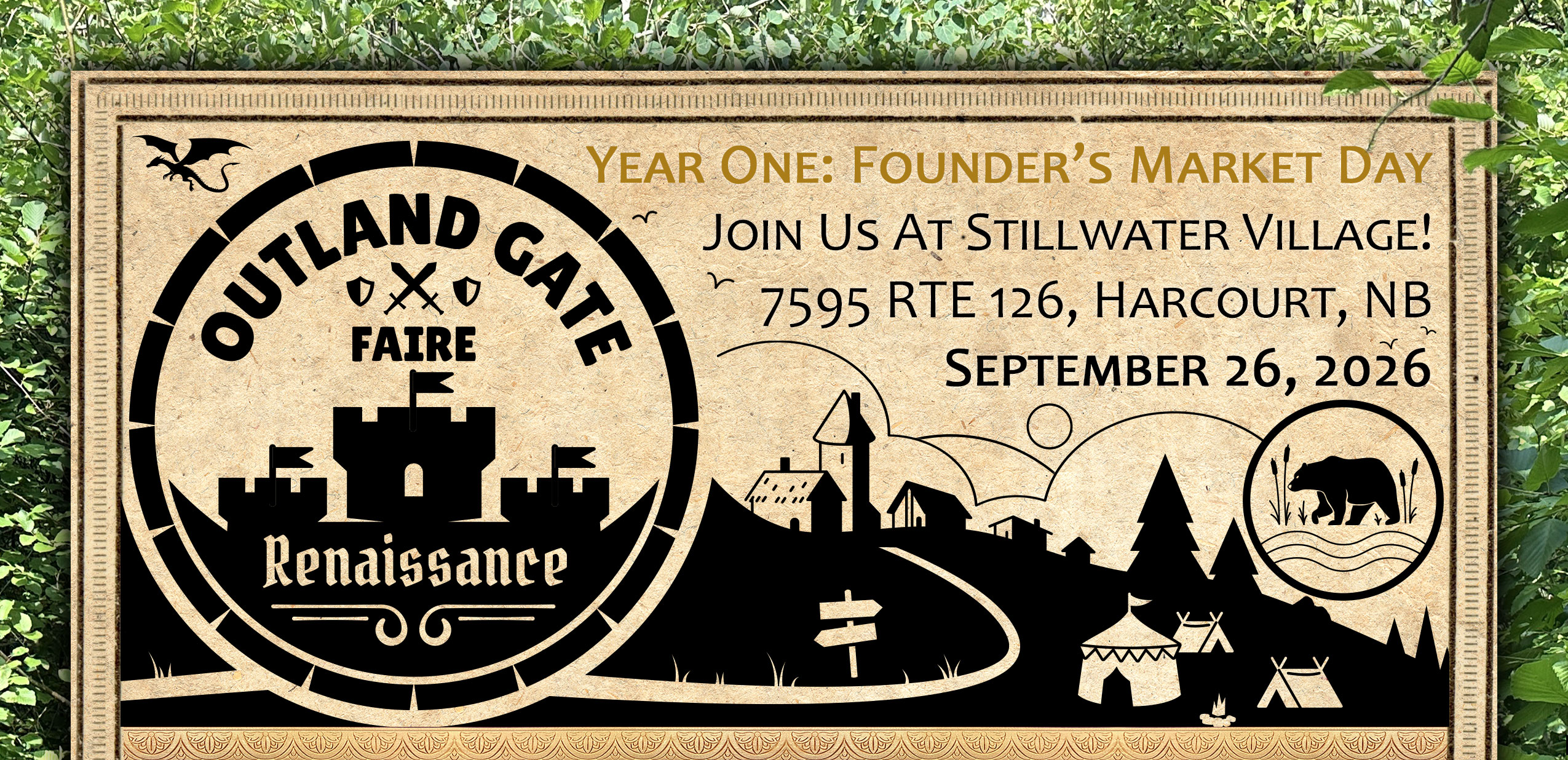 Year One: Founder’s Market Day
Join Us At Stillwater Village!

September 26, 2026
7595 RTE 126, Harcourt, NB